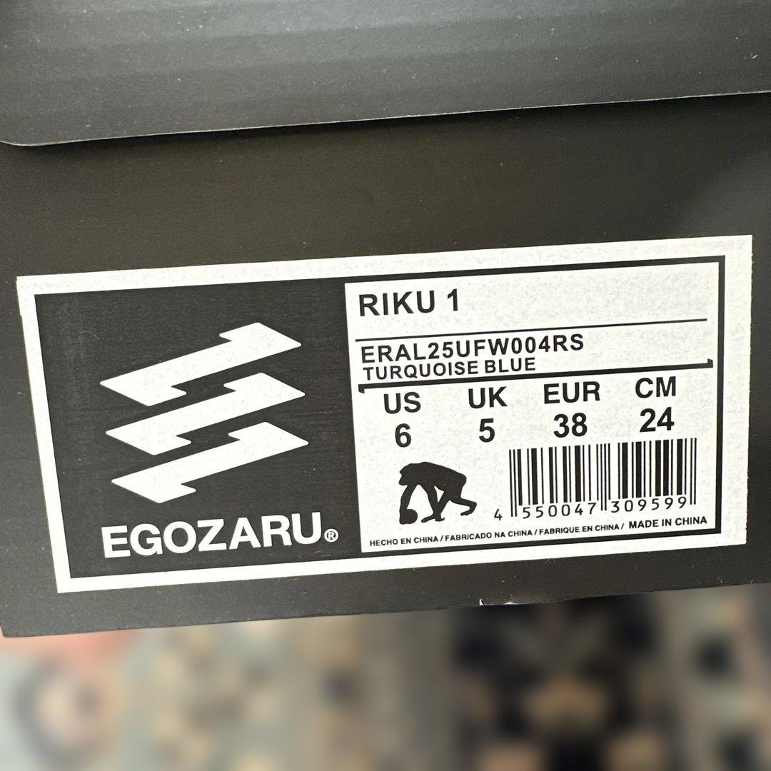 ★新品タグ付★EGOZARU RIKU 1 ターコイズブルー 24cm