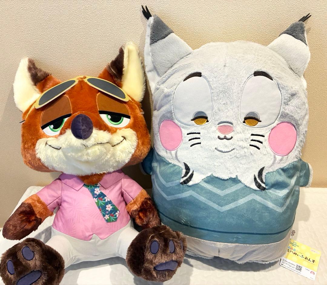 ズートピア2 スーパーラージぬいぐるみ ならべてどーみぃふれんず セット