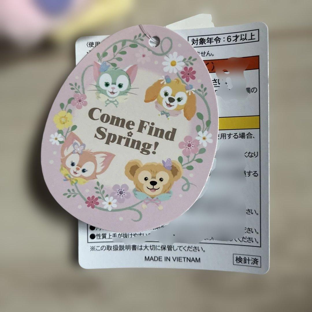 ダッフィー カムファインドスプリング ぬいぐるみバッジセット