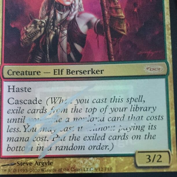 MTG 血編み髪のエルフ サンイド  プロモ foil