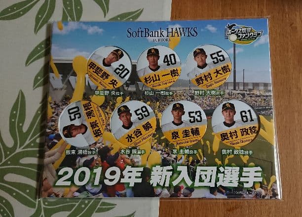 ソフトバンクホークス タマスタ 2019 缶バッジ