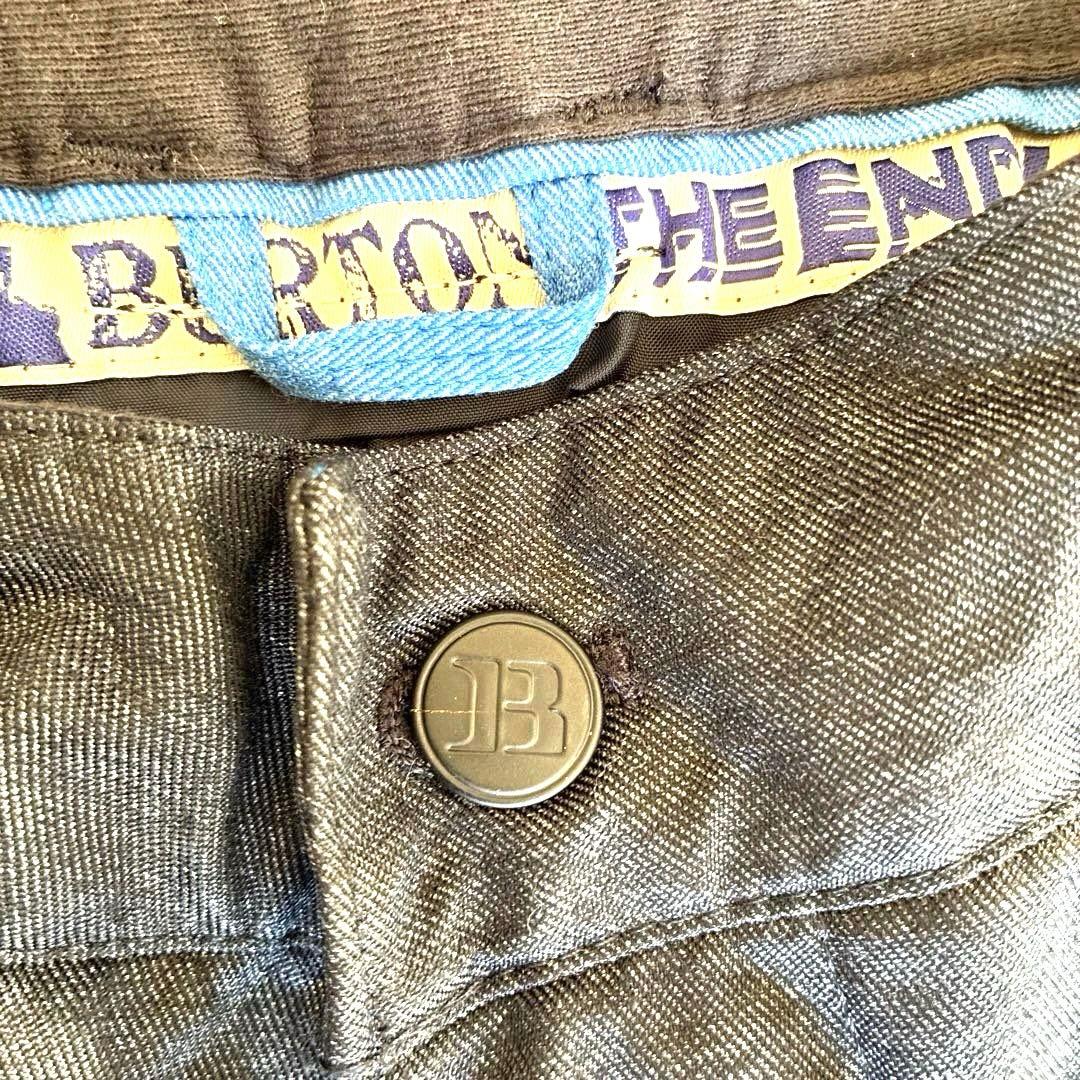 【極美品】BURTONバートン スノーボードパンツ スノボウェア　デニム風　M