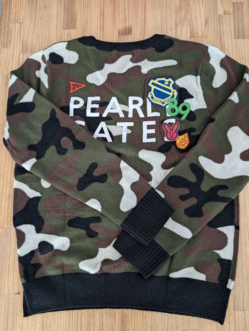 PEARL GATE カモフラワッペンセーター サイズ6