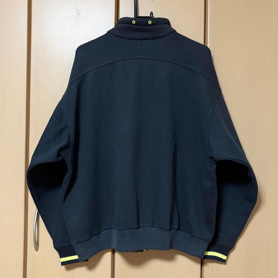 NIKE 80~90s銀タグ ジップアップスウェット ブラック イエロー XL