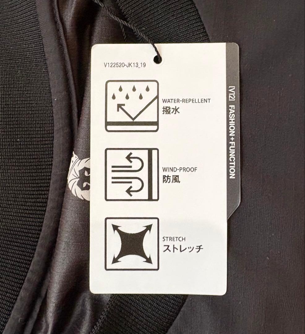 V12 刺繍パッチ付き黒ジャケットWAP JKT (新品)