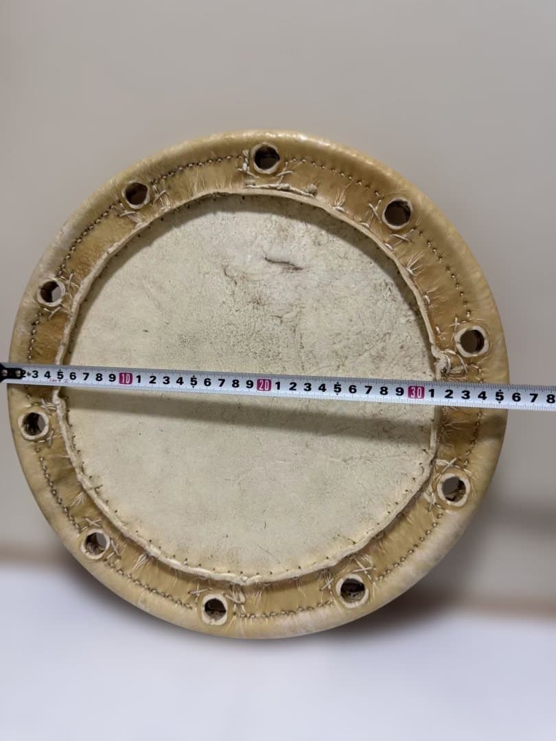 【手縫い本皮】締め太鼓 2丁掛け用 打面皮 張替え用 新品未使用