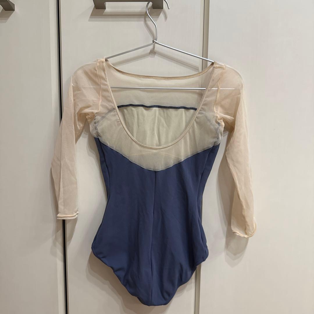 chacott レオタード　ロングスリーブ　ネイビー　Mサイズ