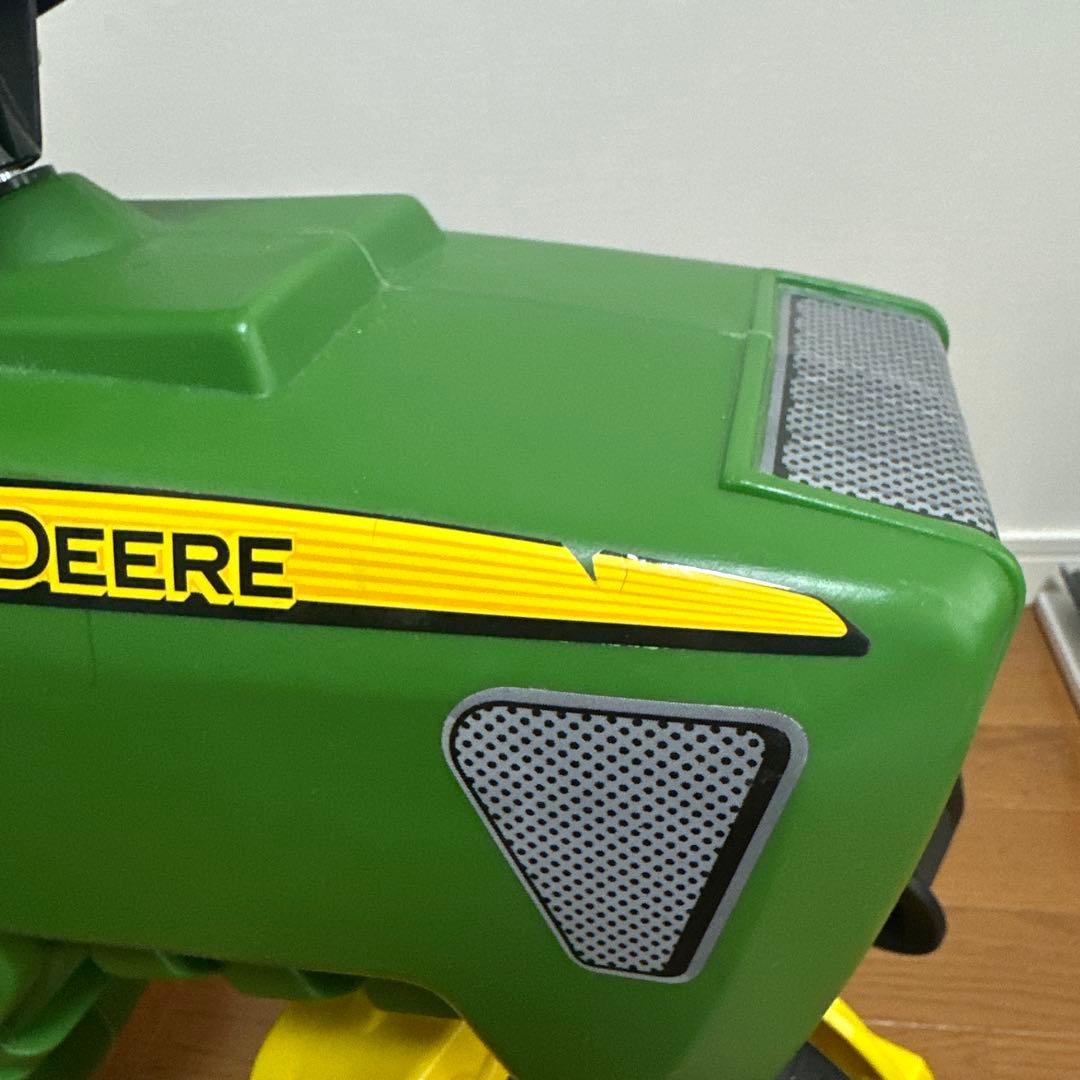 【美品ほぼ新品】トラクター 乗用玩具 三輪車トレーラー付き ジョンディア