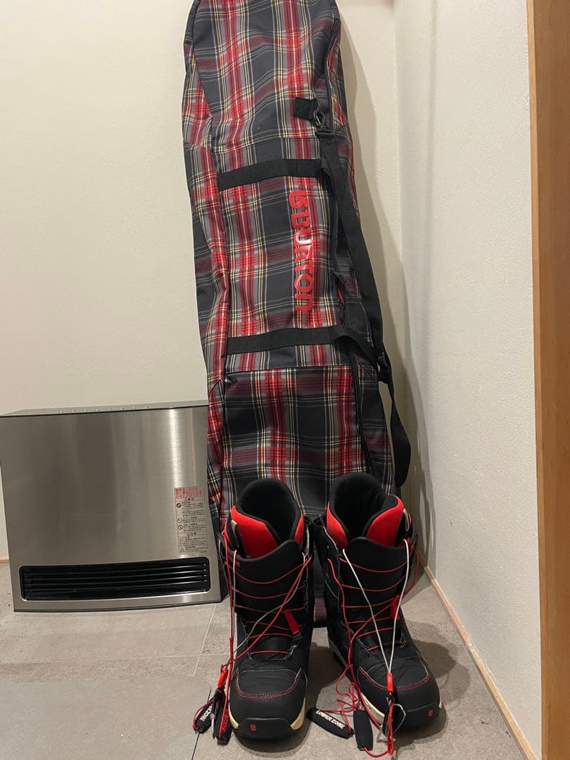 ピノコ　Burton スノーボードウェア 赤/青　入門セット