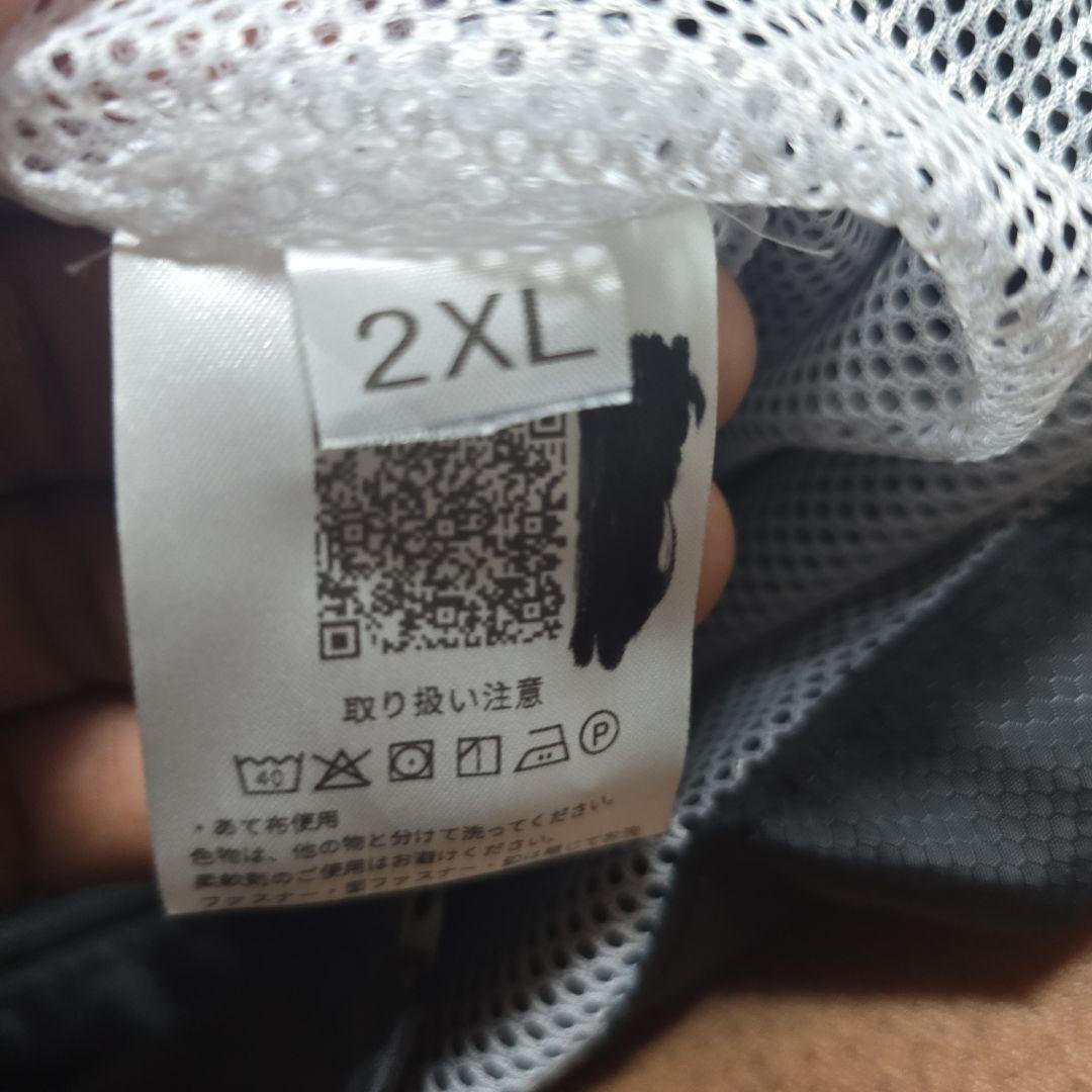 桜花学園高等学校ASICS ブラック 2XL ウィンドブレーカー ジャケット