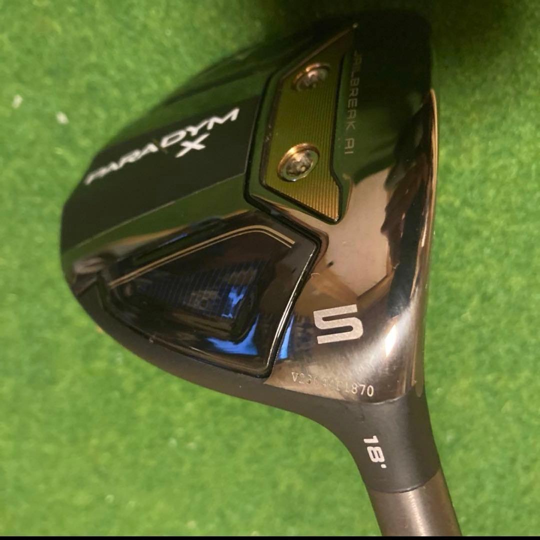 キャロウェイ PARADYM X 5W SR VENTUSTR5 ヘッドカバー付