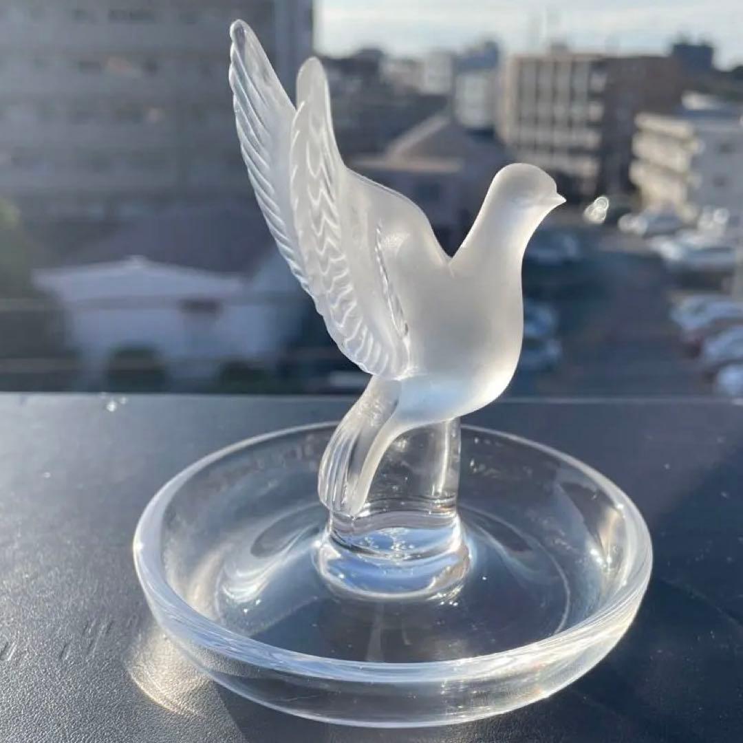 【美品】☆希少☆ルネラリック　ジュエリートレイ　鳩　ピジョン　フランス製