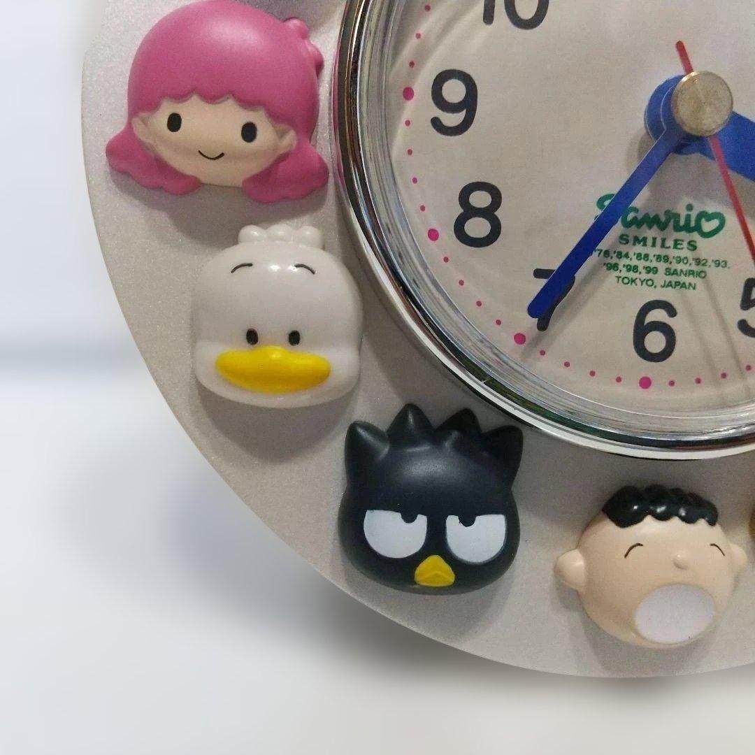 【美品】サンリオ キャラクター レリーフクロック 置時計 1999年 非売品