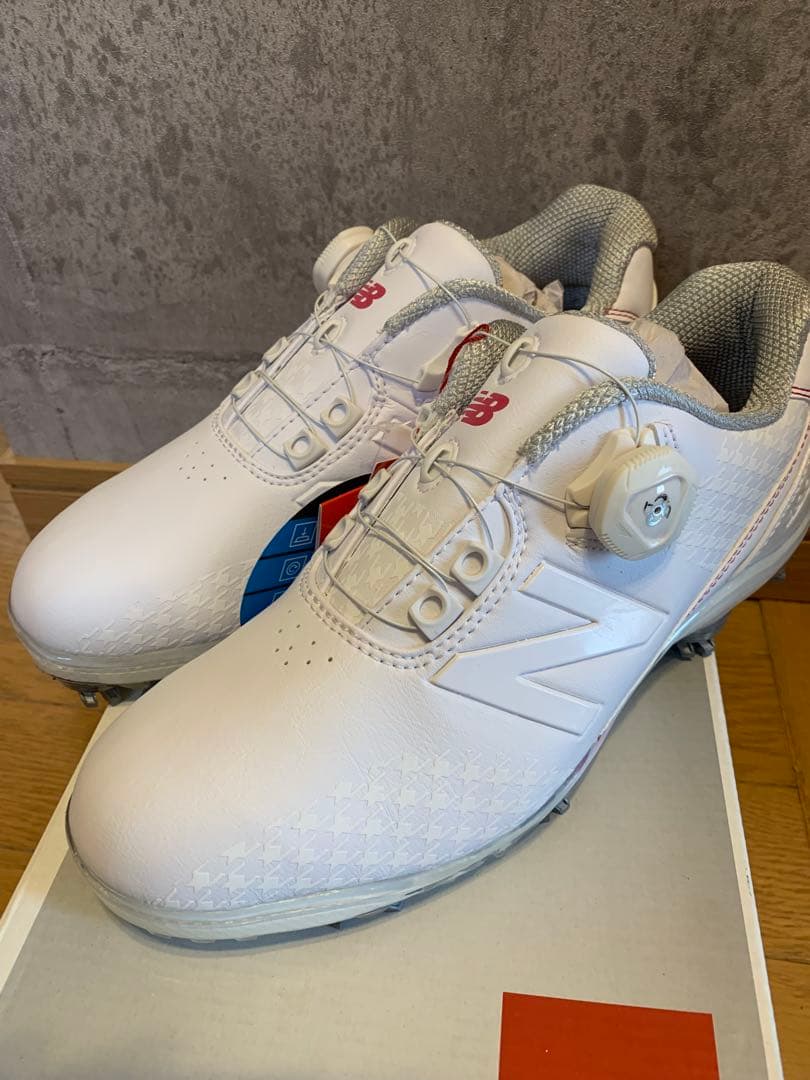 新品⭐︎New Balance ホワイト ゴルフシューズ 25cm