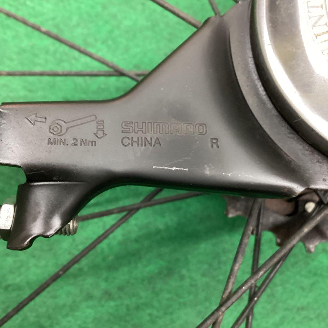 完組ホイール　アルミリム　黒　27×1.95 ローラーブレーキ　外装６段