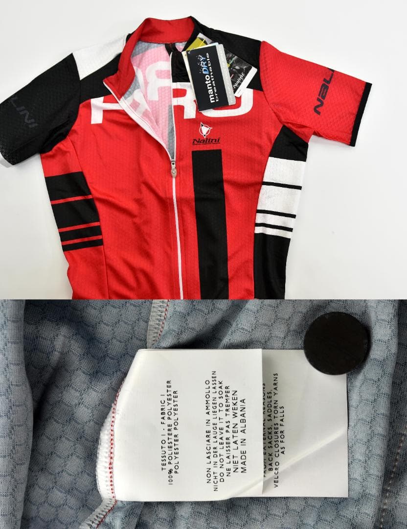 Nalini Red Label Lato ジャージ size:M 赤/黒