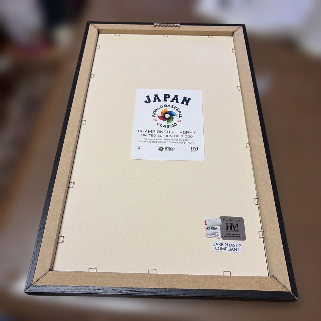 侍ジャパン2023 WBC優勝記念 トロフィーフォトフレーム　シリアルナンバー7