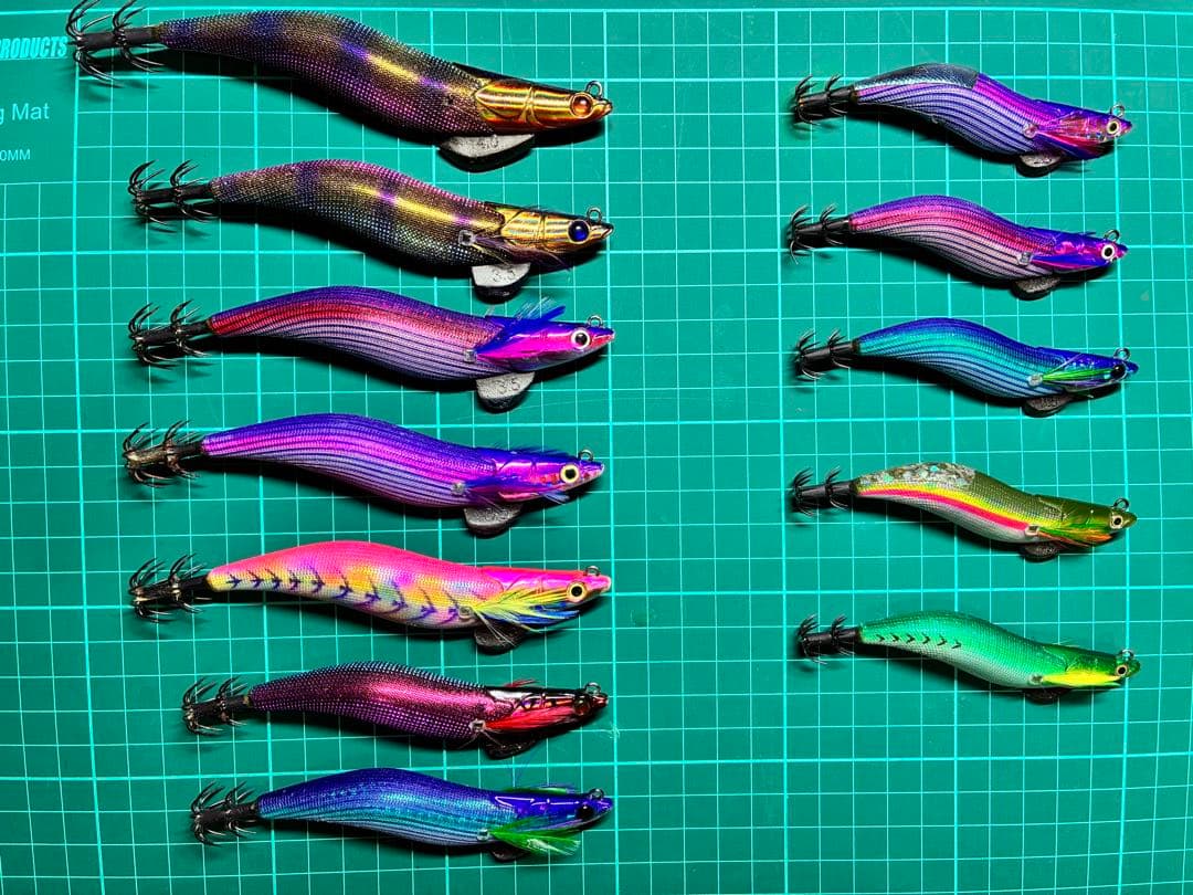 エギ・ダートマックス12本まとめ売り(4号・3.5号・3号・2.5号)セット