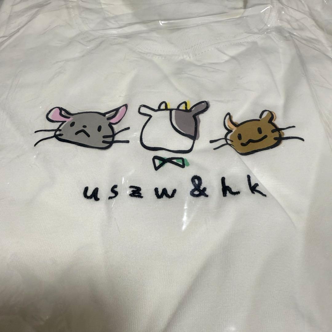 牛沢 手描きデザインTシャツ 白 M TOP4 in TOKYO DOME