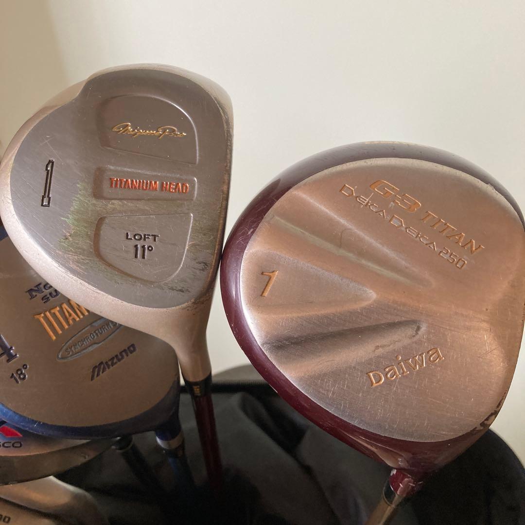 男性用初心者格安ゴルフクラブセットmizuno 練習、ラウンド使用⛳