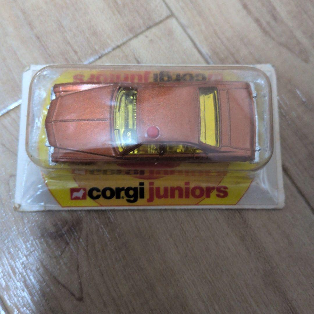 Corgi Juniors オレンジミニカー 赤いサイレン付き