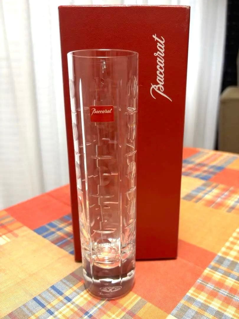新品未使用　Baccarat バカラ　クリスタル　花瓶　一輪挿し　フラワーベース