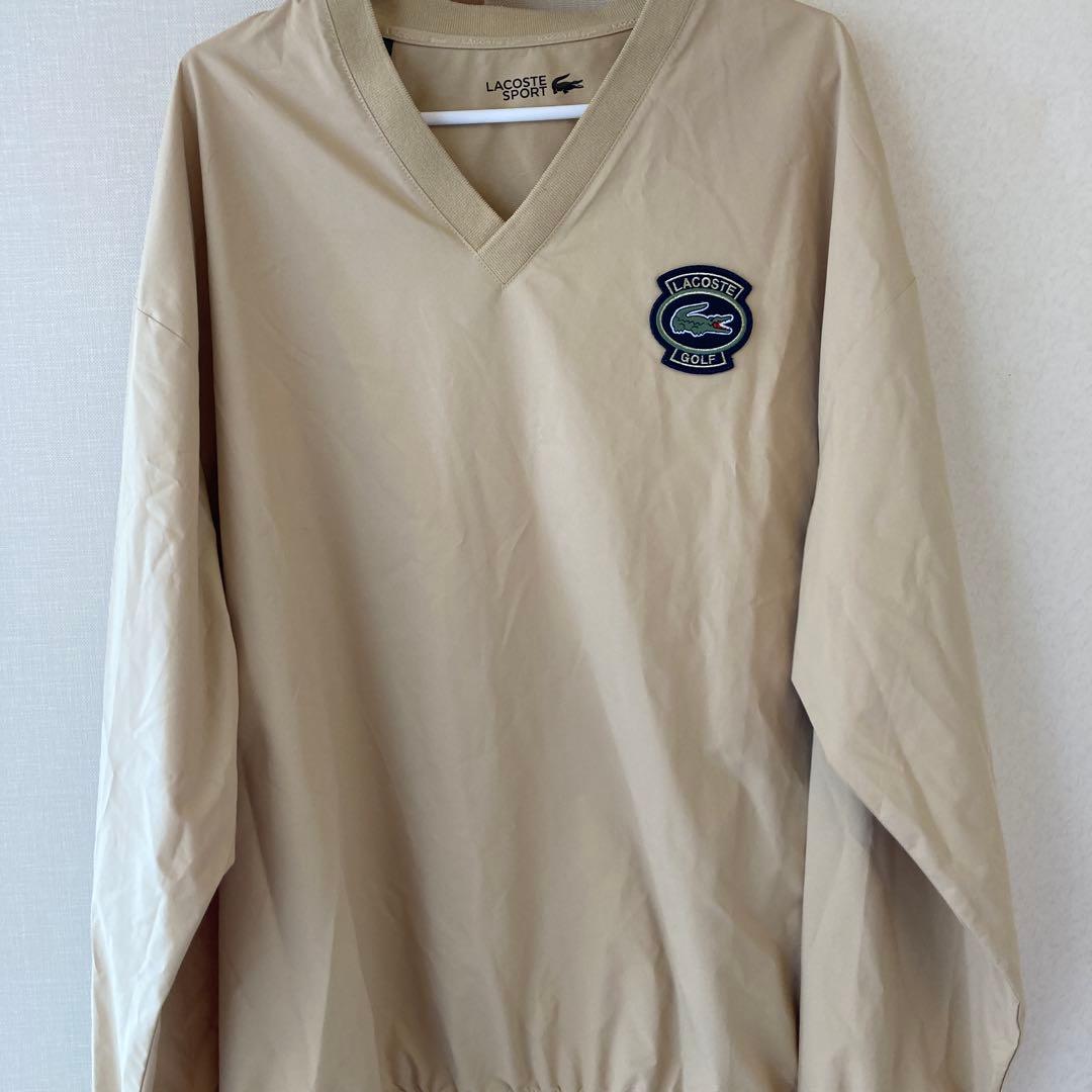 LACOSTE　ゴルフウェア　Vネックウィンドブレイカー　サイズUSのＬサイズ
