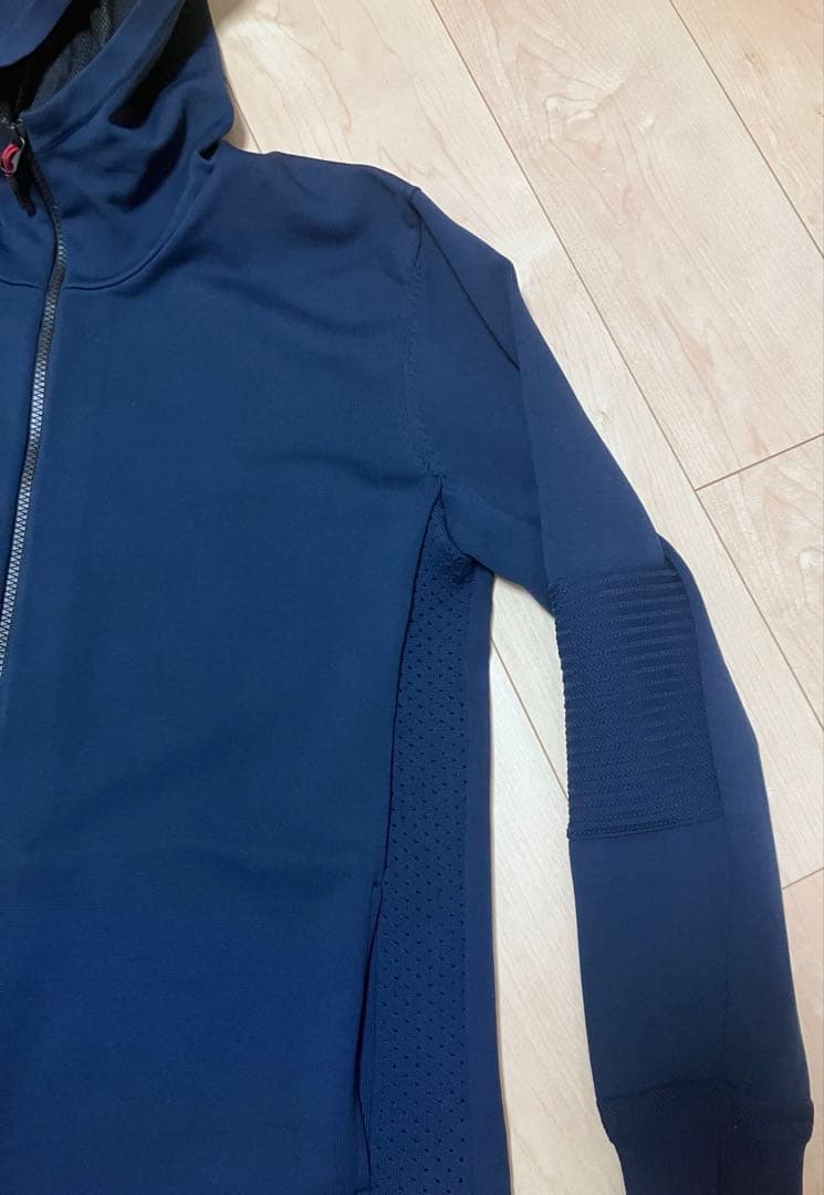 【美品】ブリーフィング ゴルフ ニットパーカ　XL BRIEFING ネイビー