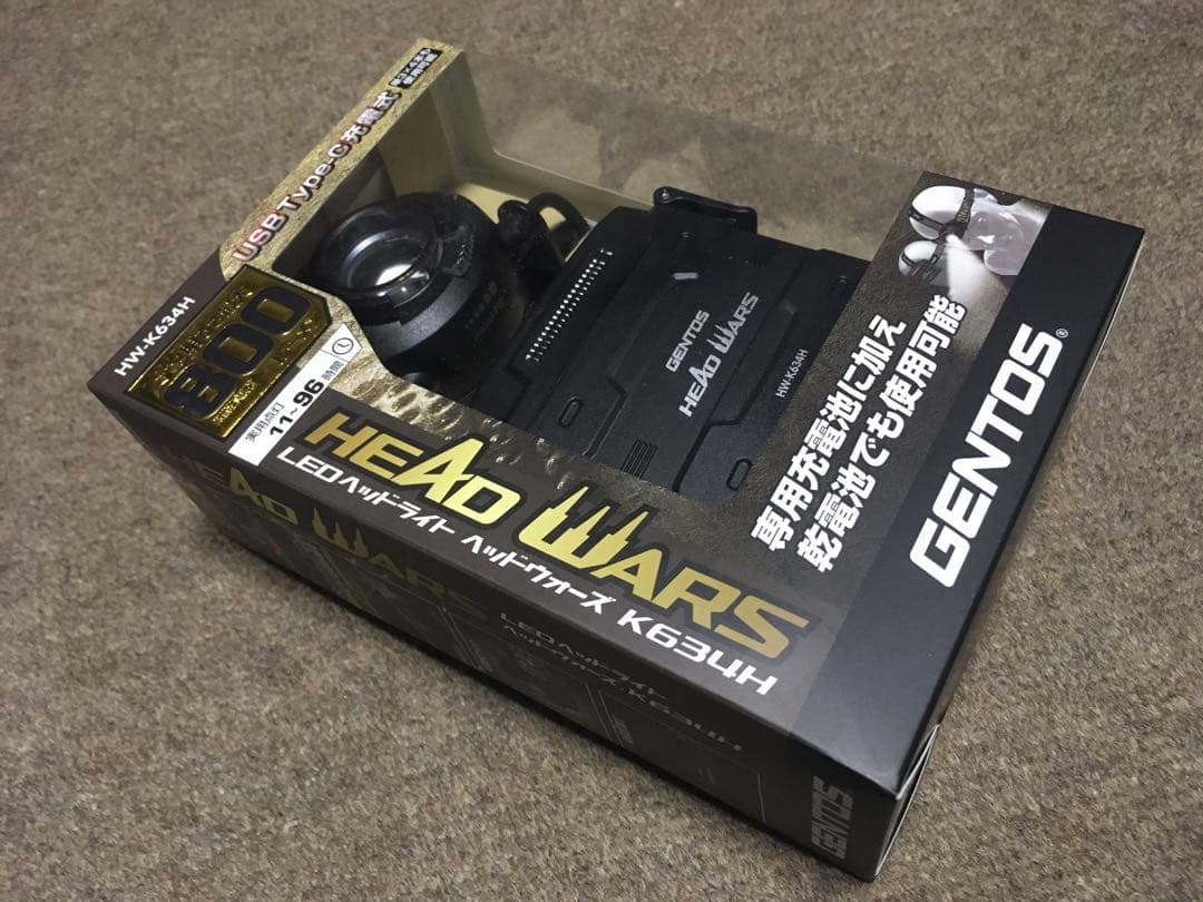 【GENTOS】LEDヘッドライトHEAD WARS HW-K634H