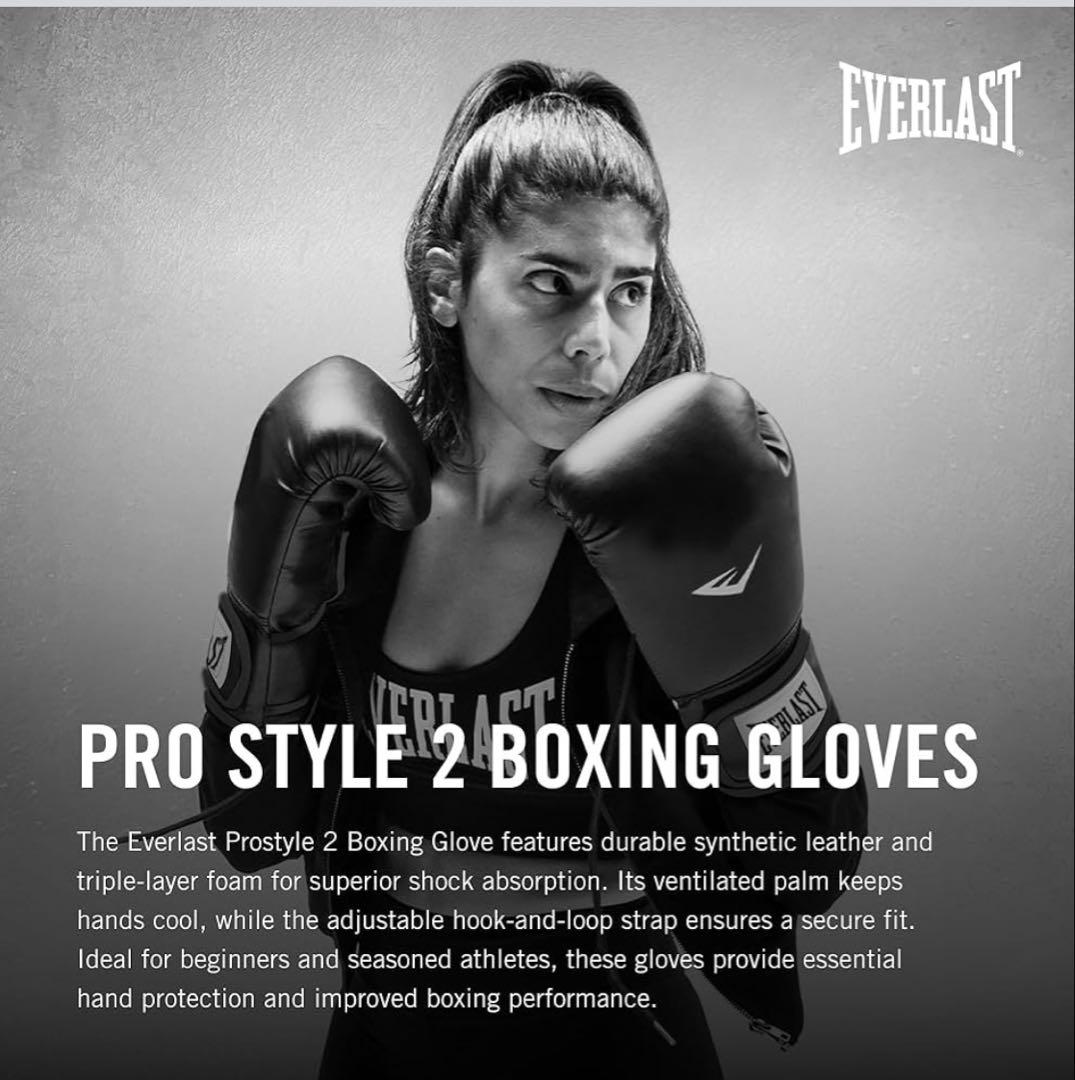Everlast Pro Style 2 ボクシンググローブ 黒　Lサイズ