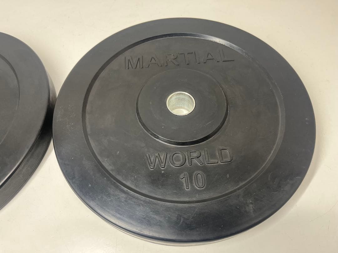 MARTIAL WORLD マーシャルワールドラバープレート 10kg×2枚枚