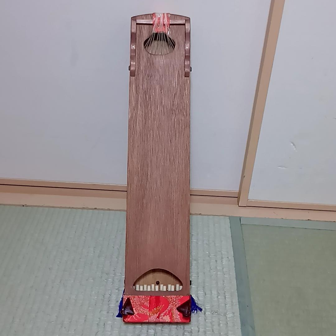短箏 短琴 ミニ琴 二尺琴 13弦 和楽器 弦楽器 琴柱　60cm