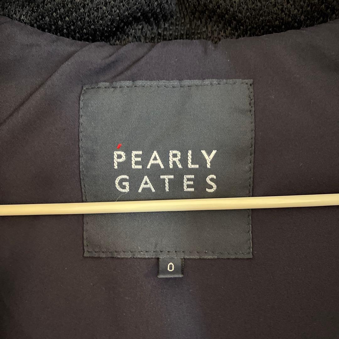 PEARLY GATES ブラックダウンベスト サイズ0