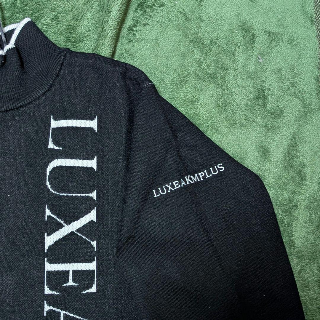 ♛S♛さま専用【新品】LUXEAKMPLUS ハーフジップモックネックニット