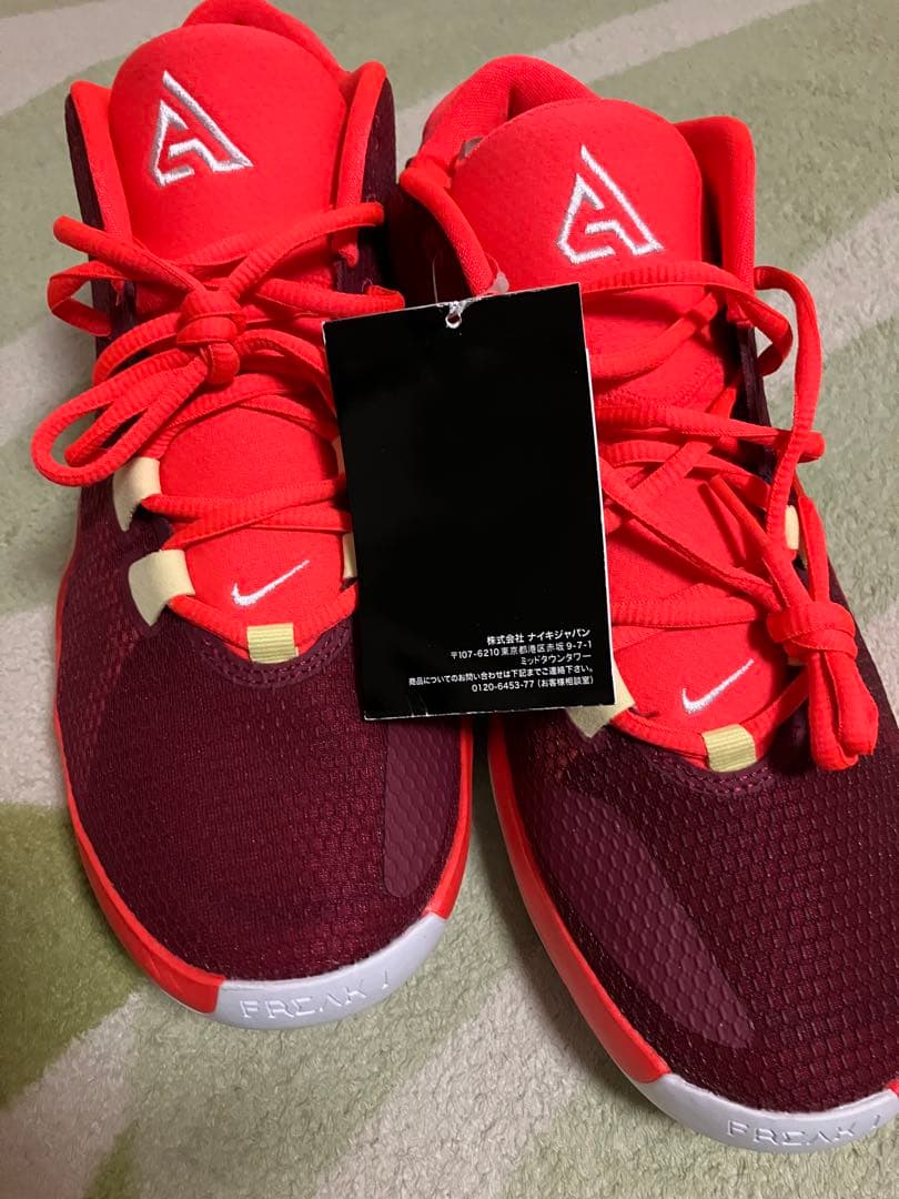 NIKE FREAK 1 バスケットボールシューズ レッド系 27㎝　新品