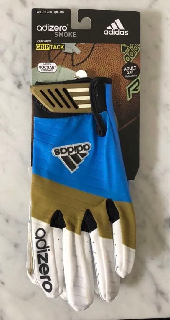 adidas adizero Smoke グローブ UCLAロゴ入りアメフト