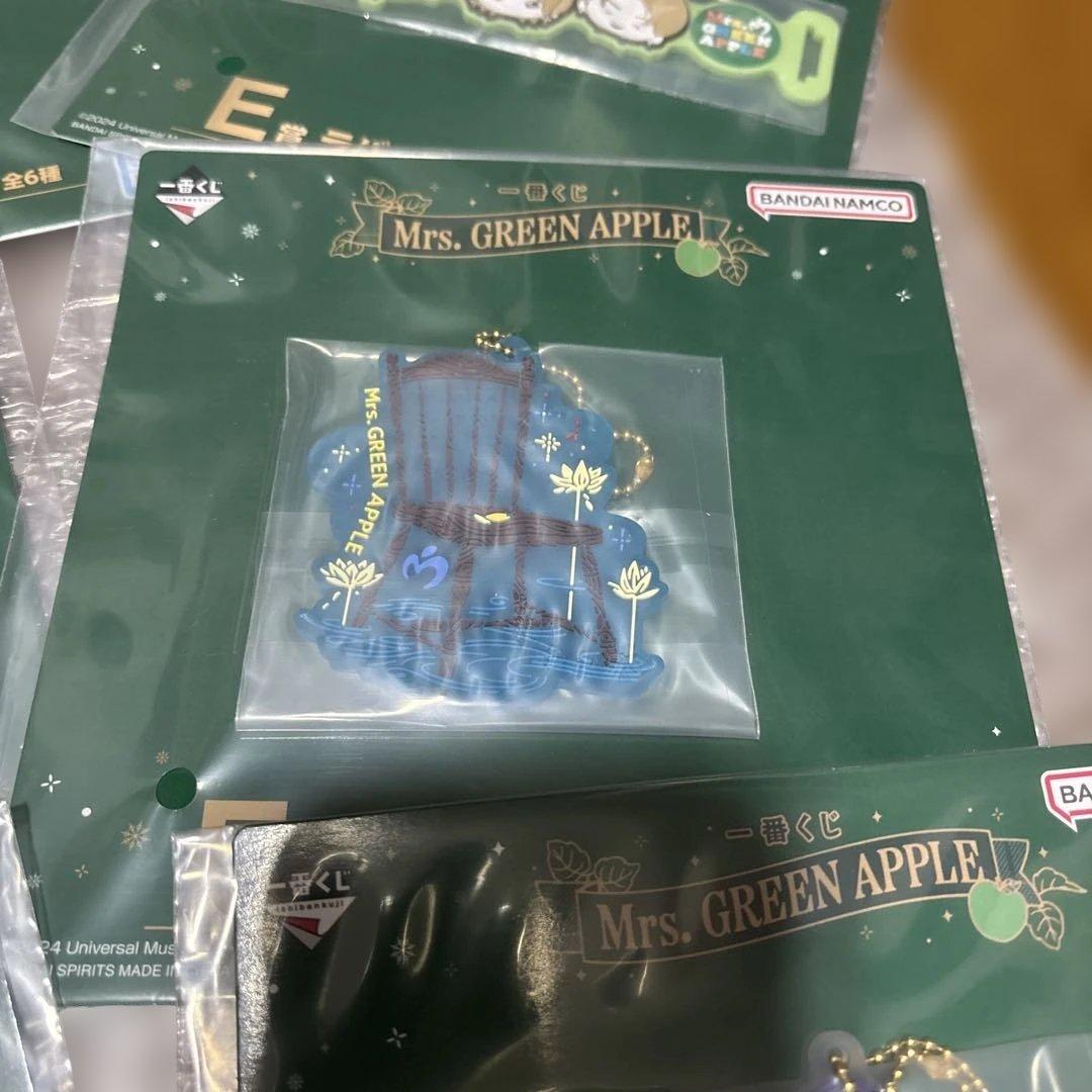 Mrs. GREEN APPLE一番くじ第一弾ラバーキーホルダーコンプセット