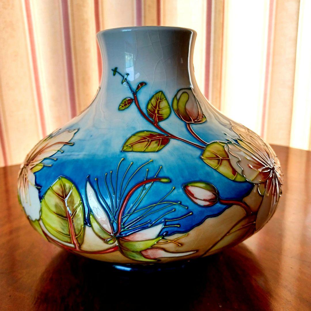 【ヴィンテージ・100部限定品】 英国MOORCROFT 花瓶