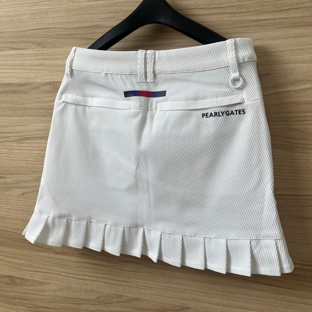 ★46,200円パーリーゲイツ ゴルフセットアップ ハイネック＆スカート 白S