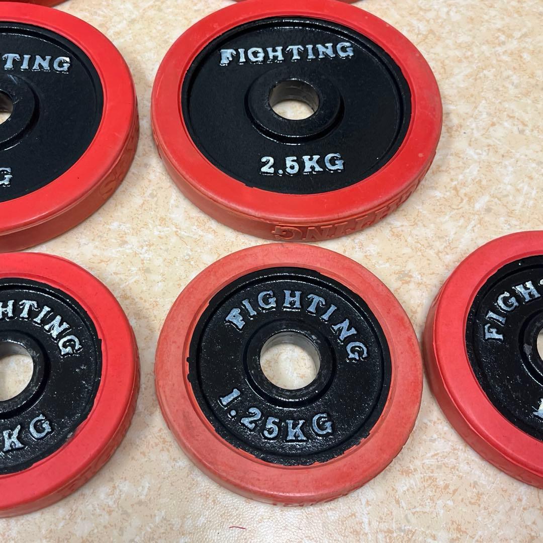 FIGHTING ROAD ラバーダンベルプレート 8枚セット 合計20kg