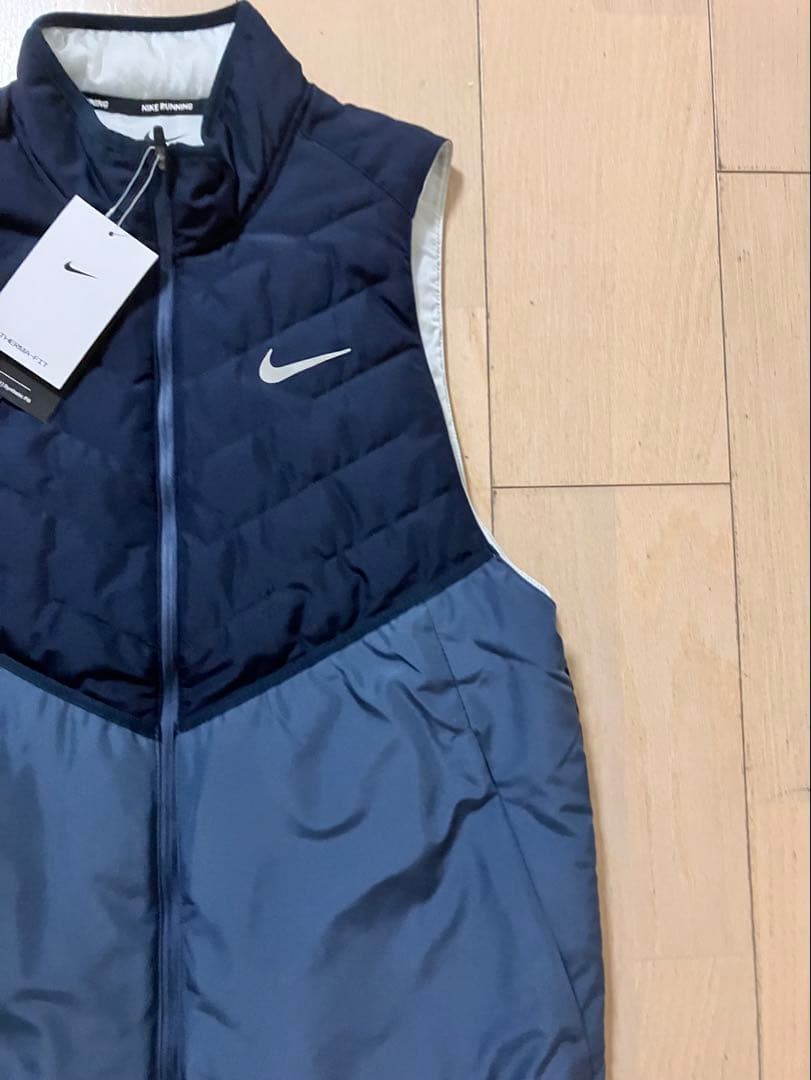 NIKE ランニングウェア ベスト 新品 アウター ナイキ XL ネイビー