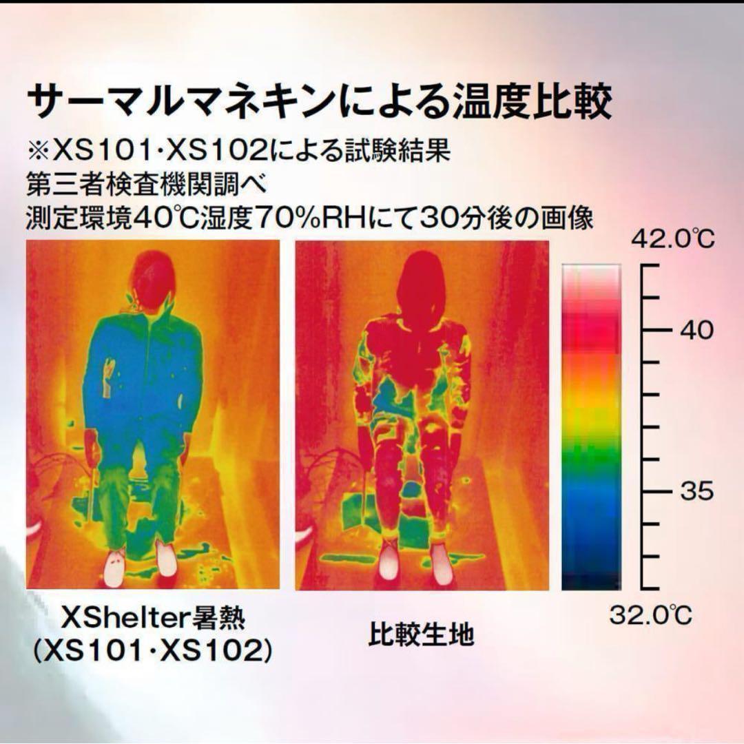 【新品未使用】ワークマン エックスシェルター 暑熱 フーディー Mブラック