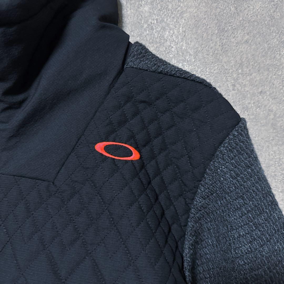 OAKLEY オークリー ニット 中綿 切り替え ロゴ ジップ ジャケット 長袖