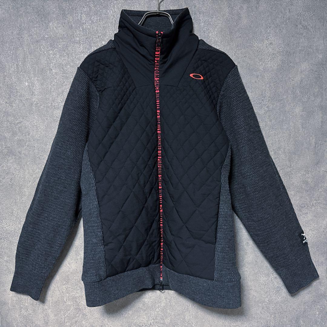 OAKLEY オークリー ニット 中綿 切り替え ロゴ ジップ ジャケット 長袖