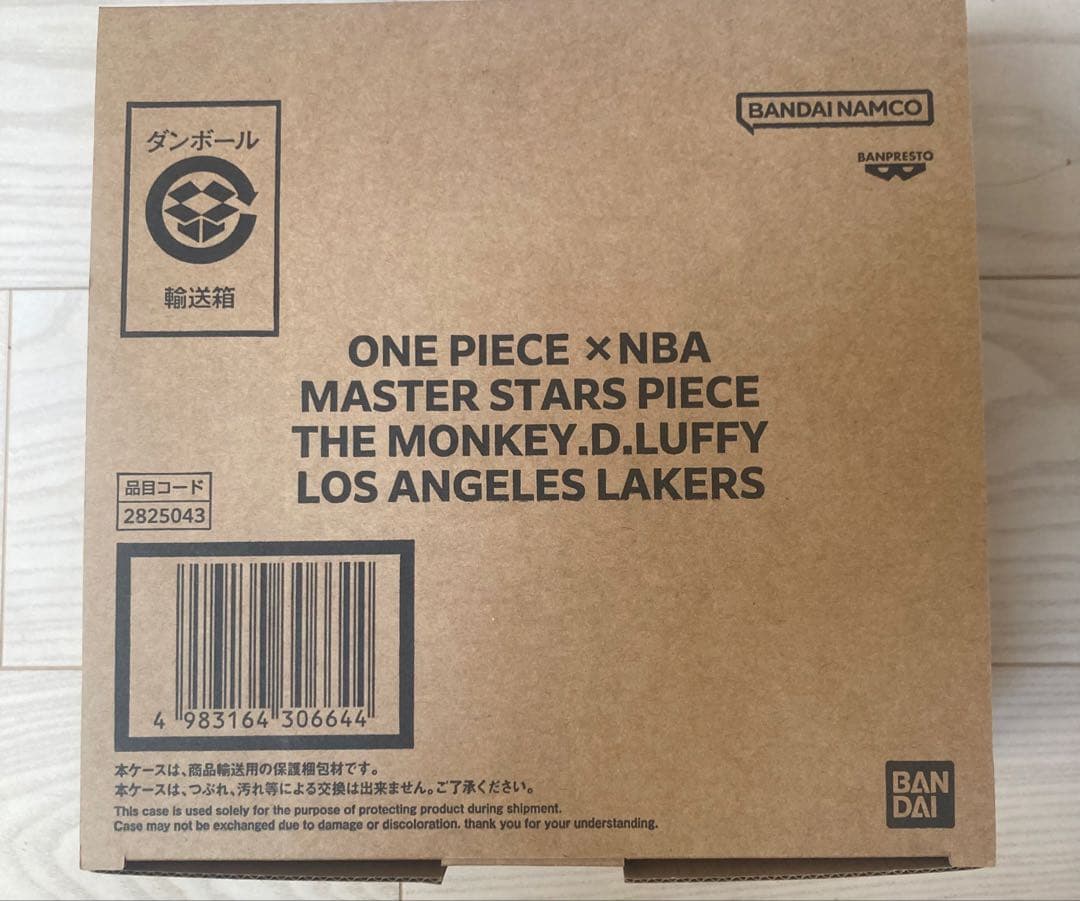 NBA×ワンピース ルフィ フィギュア ロサンゼルス・レイカーズ