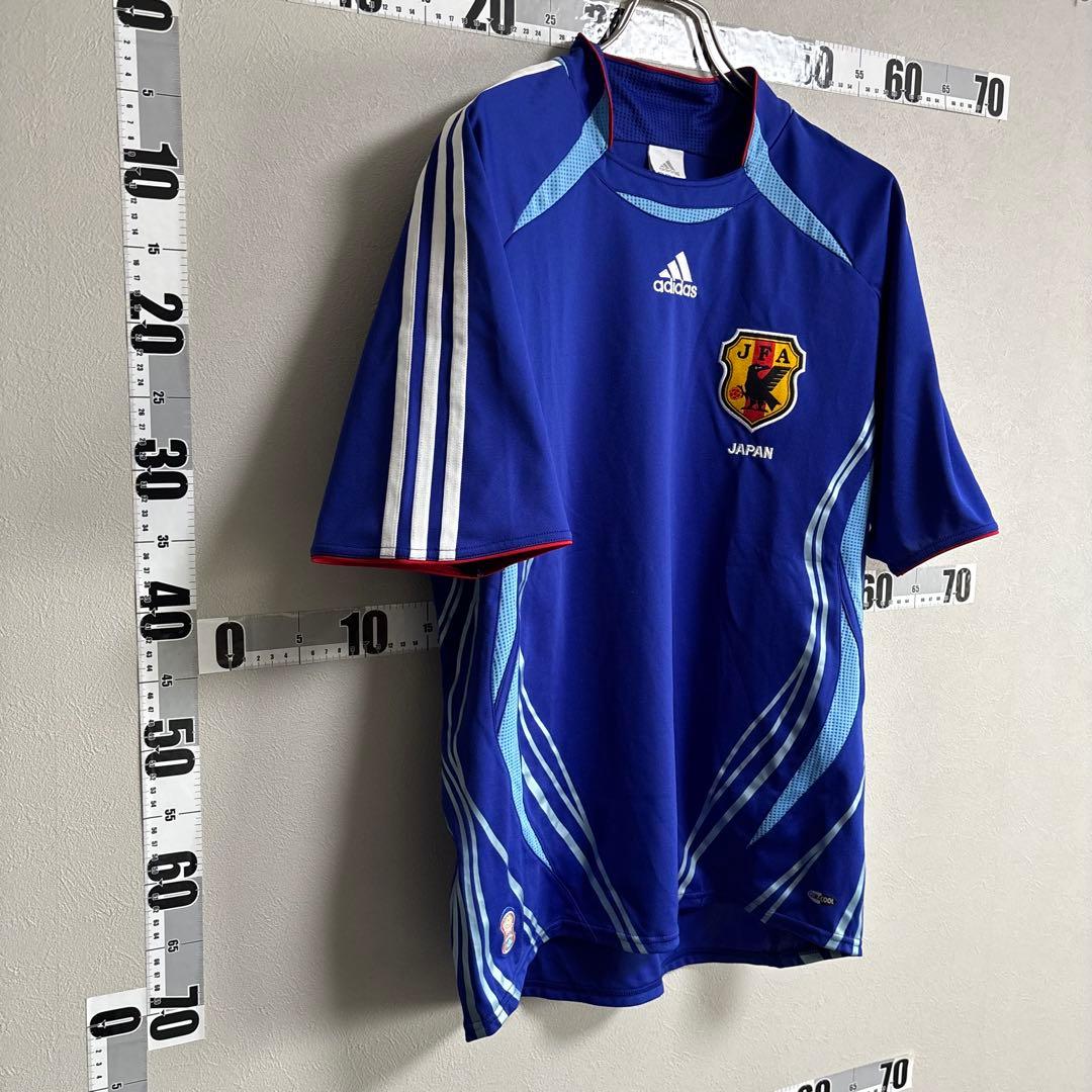 日本代表 adidas アディダス ユニフォーム ゲームシャツ 2006 L 青