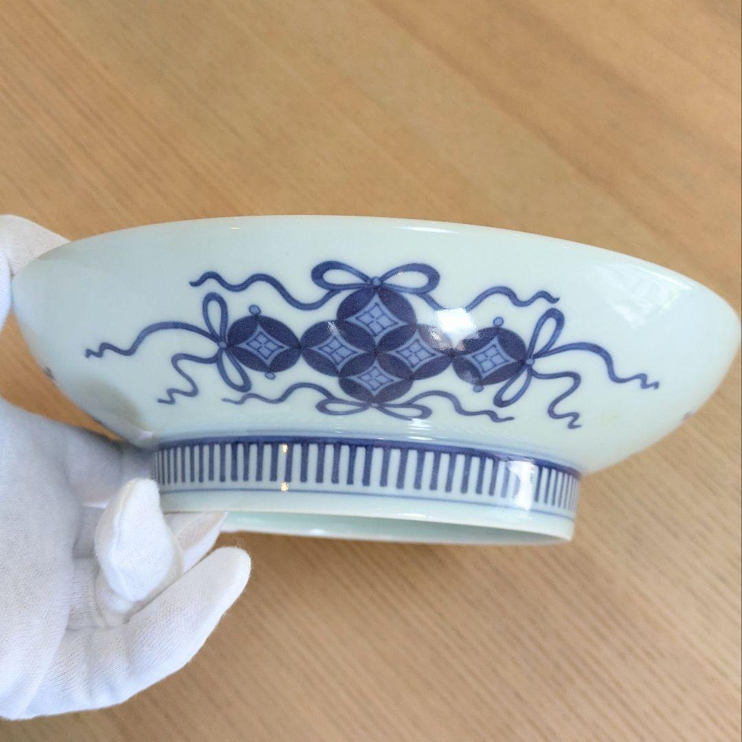 鍋島色絵椿繋文七寸皿　佐賀県　旧家　蔵出し品