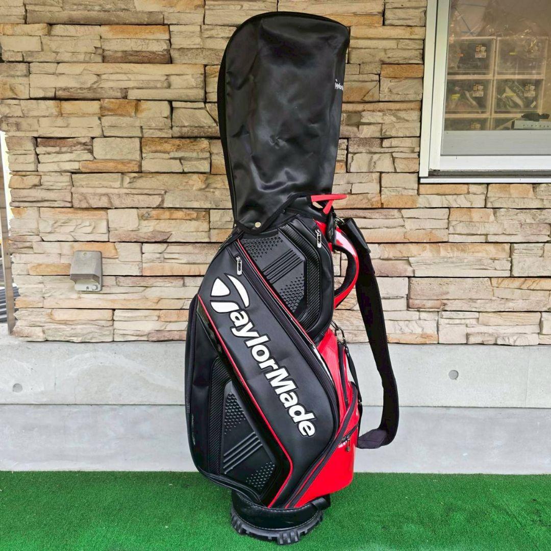 ※最終お値下げ※ TaylorMade キャディバッグ ブラックレッド 9.5型