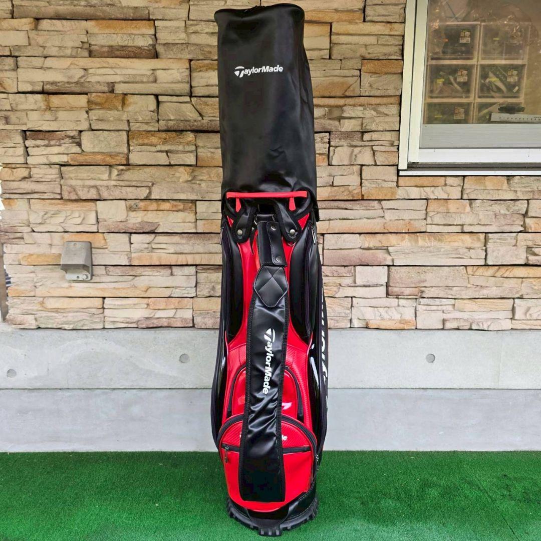 ※最終お値下げ※ TaylorMade キャディバッグ ブラックレッド 9.5型