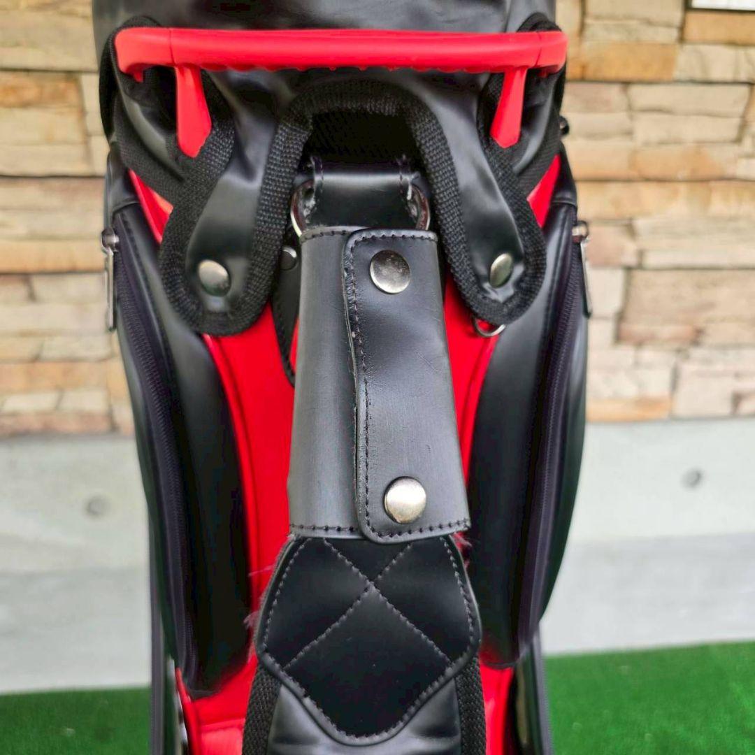 ※最終お値下げ※ TaylorMade キャディバッグ ブラックレッド 9.5型